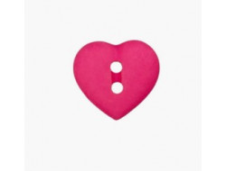Bouton coeur rouge 1 cm