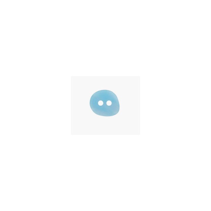 Bouton asymétrique bleu clair  - 1