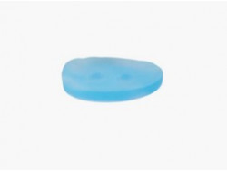 Bouton asymétrique bleu clair  - 2