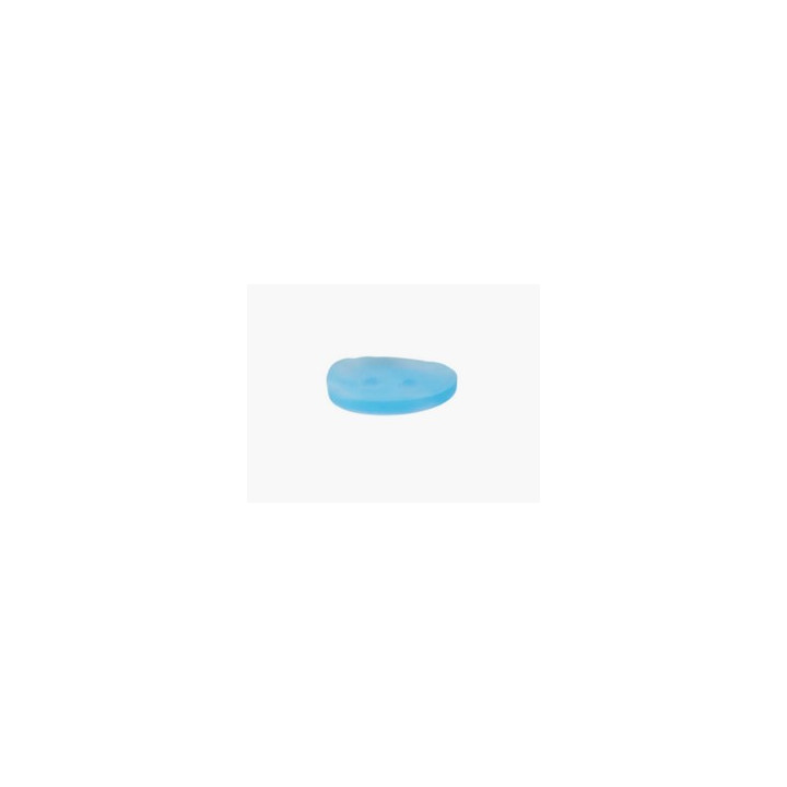 Bouton asymétrique bleu clair  - 2