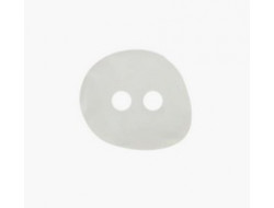 Bouton asymétrique blanc