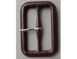 Boucle effet cuir marron pour trench  - 2