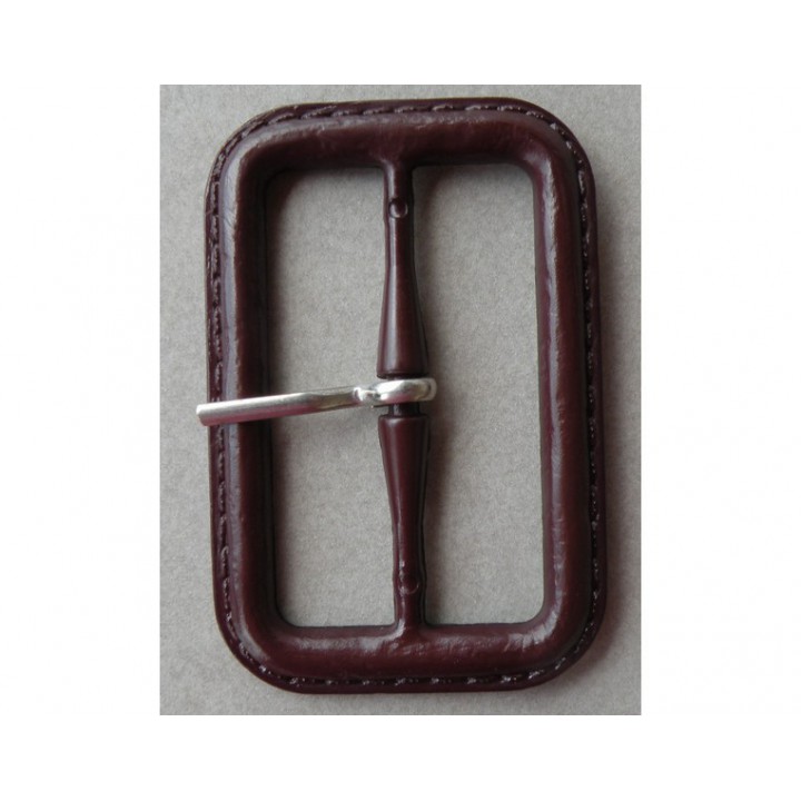 Boucle effet cuir marron pour trench  - 2