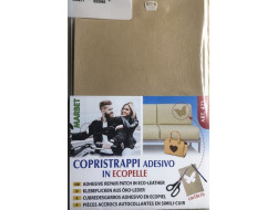Pièce autocollante en simili-cuir beige