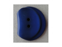 Bouton bleu roi foncé 35 mm  - 1