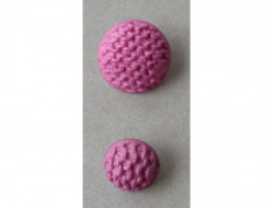 Bouton rose cyclamen 18 et 25 mm  - 1