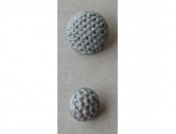 Bouton gris clair 18 et 25 mm  - 1
