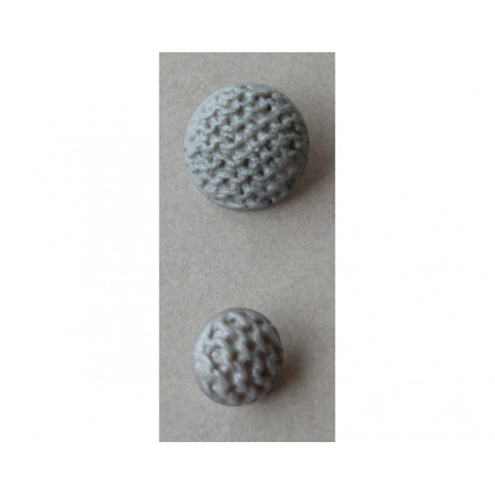 Bouton gris clair 18 et 25 mm  - 1