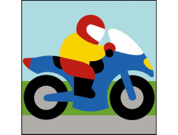 Kit canevas enfant Moto