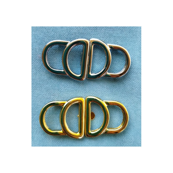 Attache métal doré ou argent  - 1