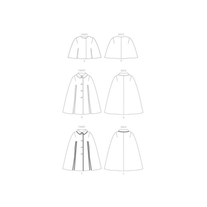 Patron cape femme - Vogue 1838  - 2