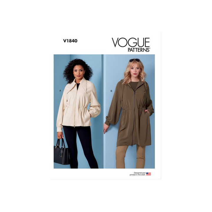 Patron Veste femme - Vogue 1840  - 1