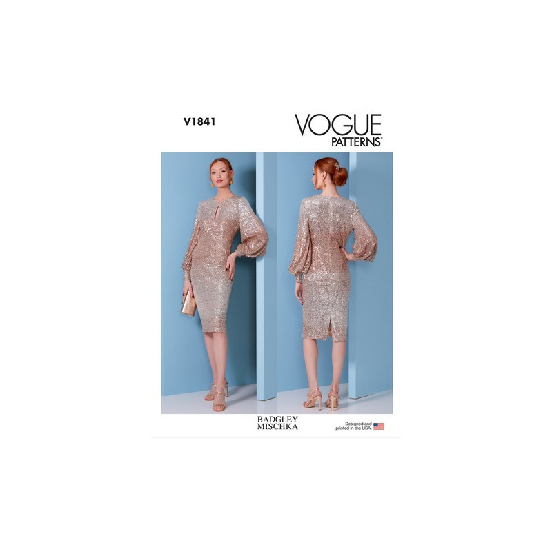 Patron de robe Vogue 1841, Mercerie Floriane