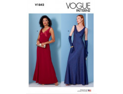Patron de robe soirée ou cérémonie - Vogue 1842
