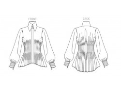 Patron  Chemise femme - Vogue 1845  - 2