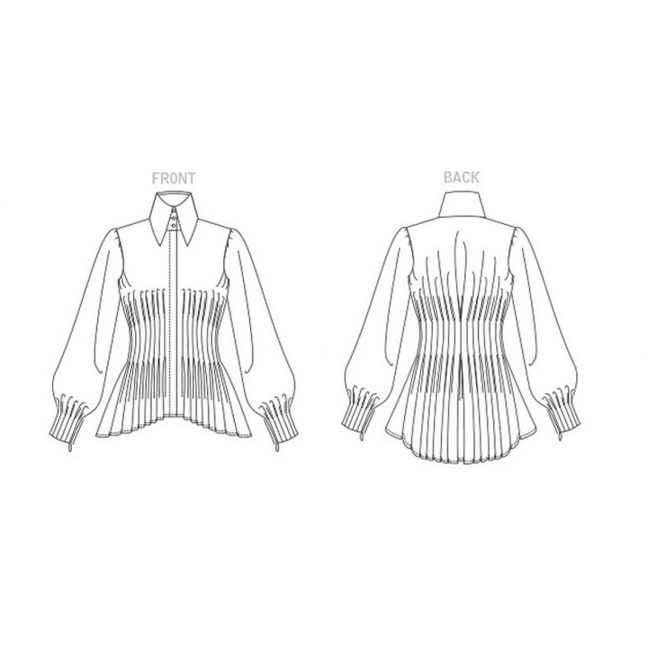 Patron  Chemise femme - Vogue 1845  - 2