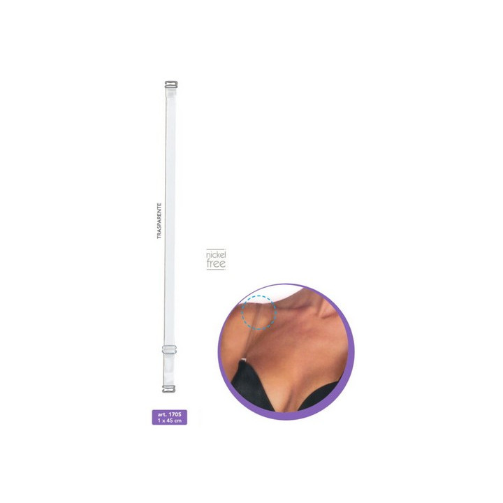 Bretelles soutien-gorge transparentes amovibles  - 1