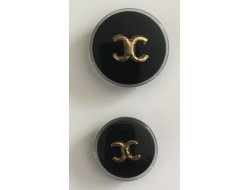 Boutons couture noir