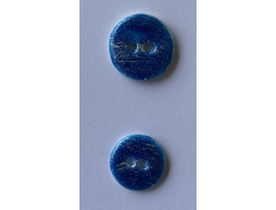 Bouton nacre bleu 12 ou 15 mm