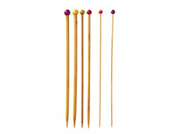 Aiguilles à tricoter 33 cm du 3 au 10 mm Bambou Bergère de France