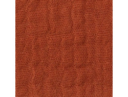 Tissu double gaze Terracotta