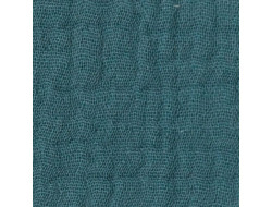 Tissu double gaze bleu glacier