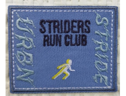 Écusson autocollant - Coureur bleu STRIDERS Run Club