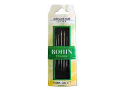 Aiguilles cuir, aiguilles carrelets Bohin