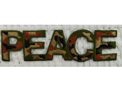 Écusson thermocollant Peace and love camouflage