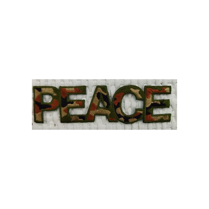 Écusson thermocollant Peace and love camouflage