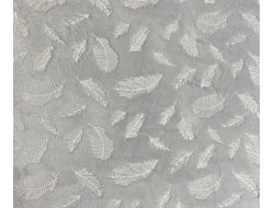 Tissu polaire microfibre gaufré Teddy Fur Gris