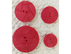 Bouton classique rouge 18, 23, 27, 34 mm