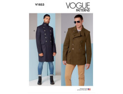 Patron de veste et manteau pour homme - Vogue 1853