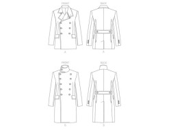 Patron de veste et manteau pour homme - Vogue 1853  - 3