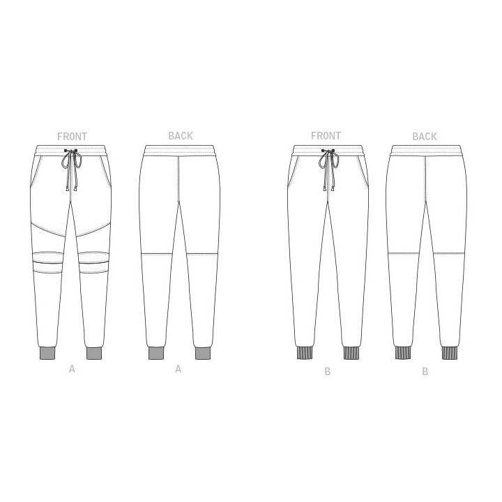 Patron de  pantalon jogging pour homme - Vogue 1854  - 2