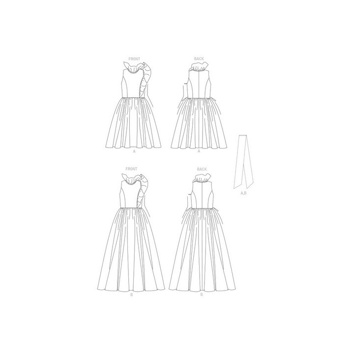 Patron de robe de soirée - Vogue 1861  - 3