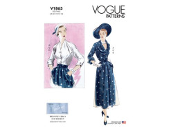 Patron de chemisier et jupe - Vogue V1863