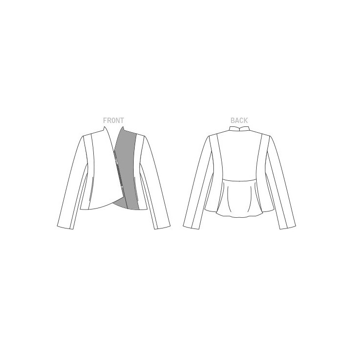Patron de veste femme - Vogue V1865  - 3