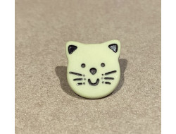 Bouton chat vert