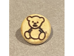 Bouton en buis ourson
