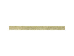 Élastique plat métal doré 7 mm