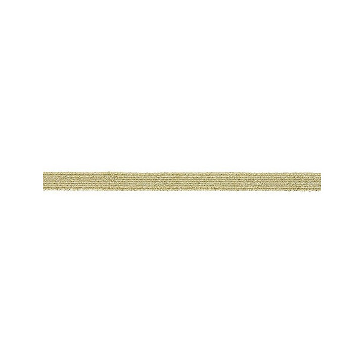 Élastique plat métal doré 7 mm  - 1