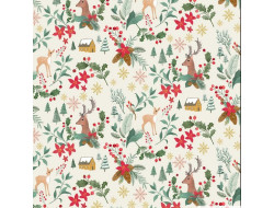 Tissu Xmas Canvas motifs NÖEL  - 1