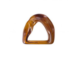 Maillon étrier plastique Ambre 35 mm
