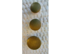 Bouton métal bronze 22, 18 et 15 mm  - 1
