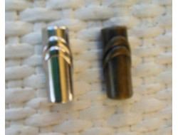 Embout de cordon argent et bronze