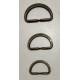 Demi anneaux en métal bronze 20, 25 et 30 mm