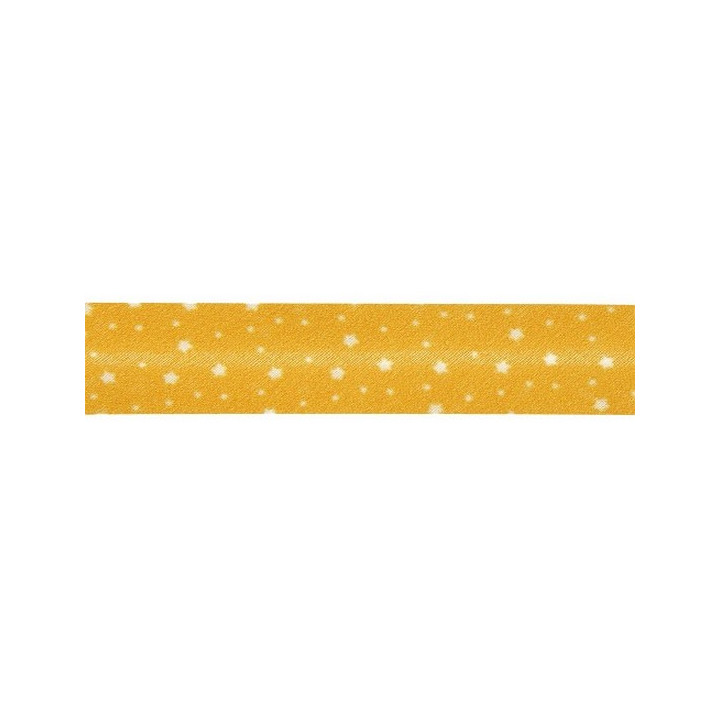 Biais fantaisie étoiles sur fond jaune  - 1