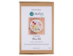 Kit broderie traditionnelle fleurs