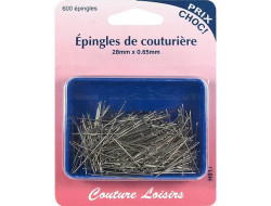 Épingles de couturière 28 mm x 0.65 mm